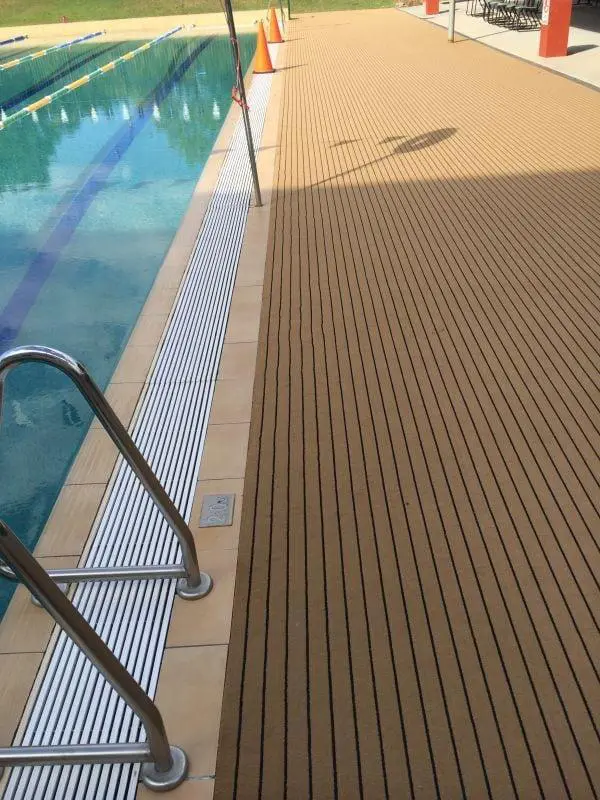 Marine Carpet Teak Around pool side