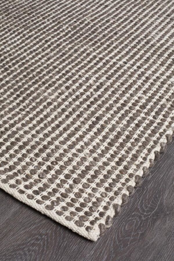Brown Double Sided Wool Floor Rug | Colour Brown Natural