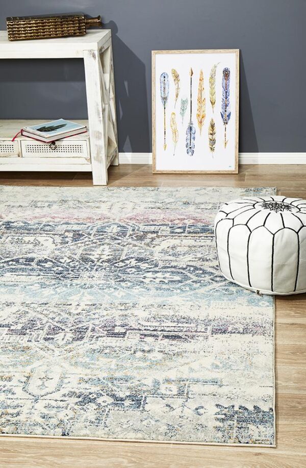 Blue Colour | Furniture Rug Close Corner Rectangle