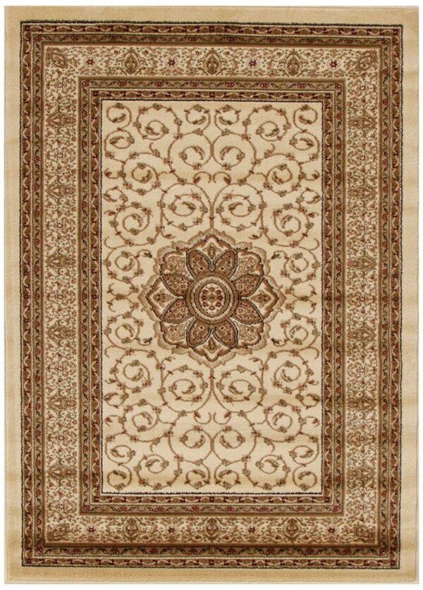Classic Pattern Ivory Floor Rug