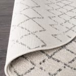Floor Rug | White-Grey Coloured