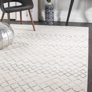 Floor Rug | White-Grey Coloured