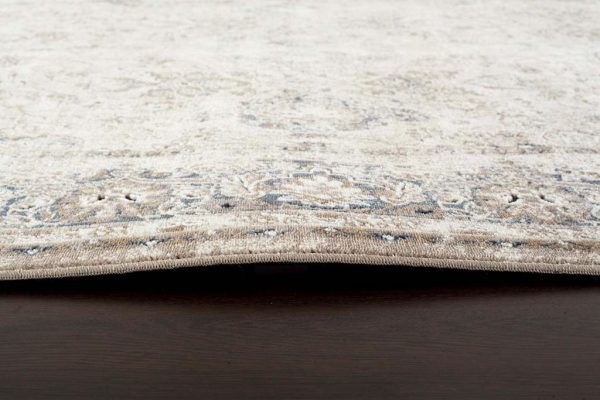Classical Traditional Cream Dining Room Rug