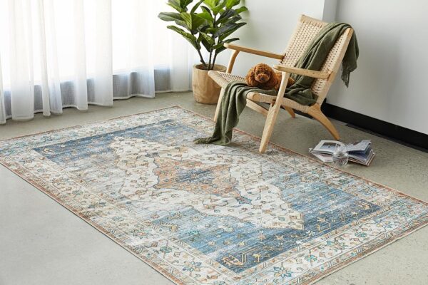 Shaded Blue Centre Rug