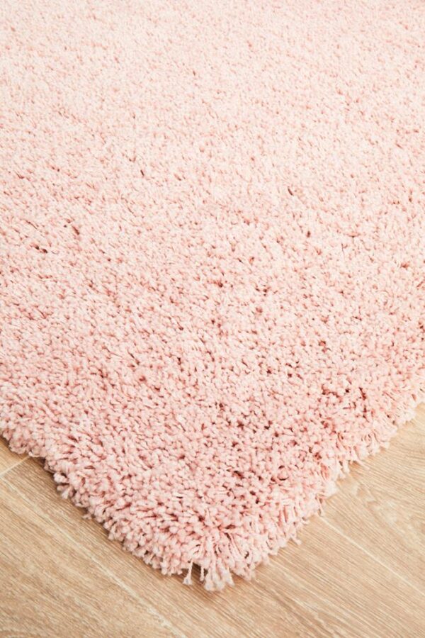 Pink Shag Pile Rug